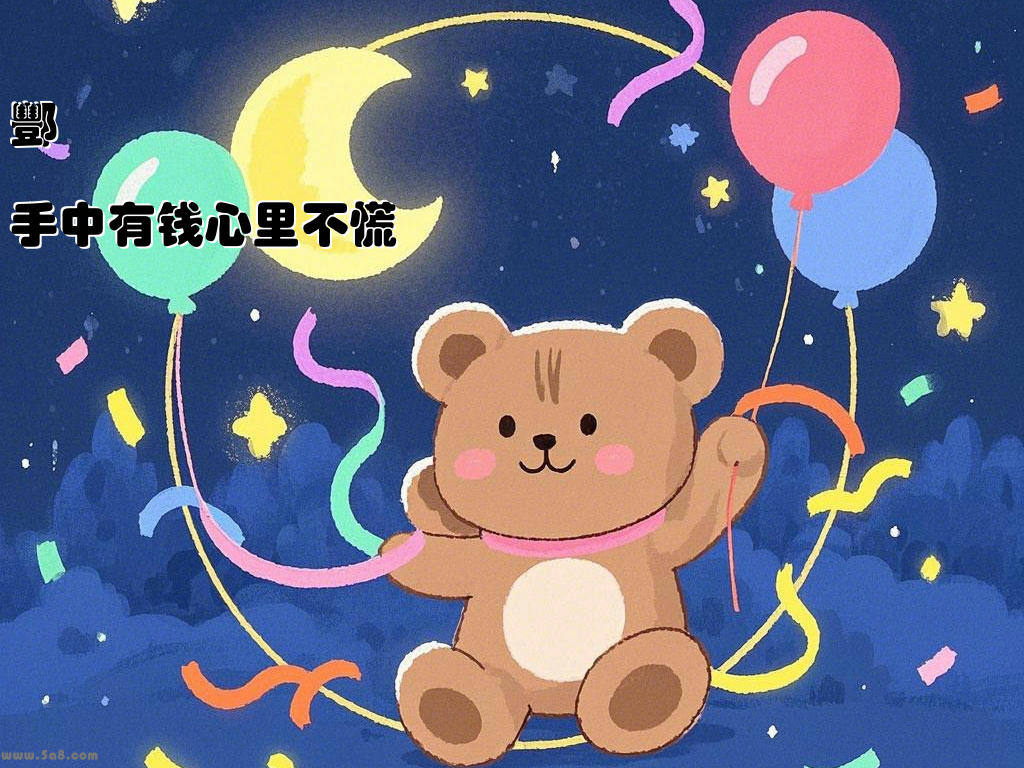 酆捓莑手中有钱心里不慌